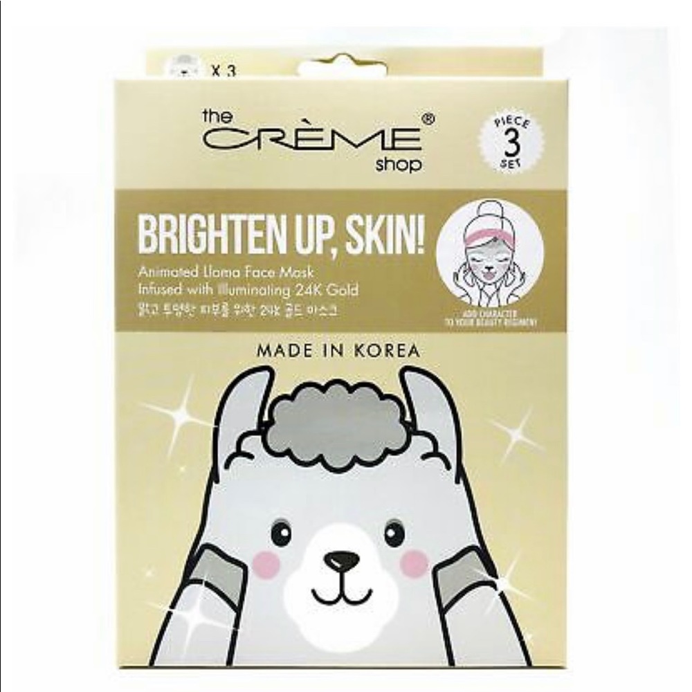 Korean Skincare Llama Face Mask- BrightenUp, Skin